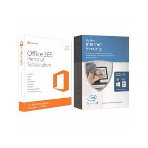 Microsoft Oem Office 365 Personal 1 Ano  Mcafee Internet Security Lic Ilimitada